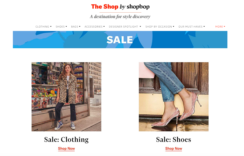 E-commerce sales example